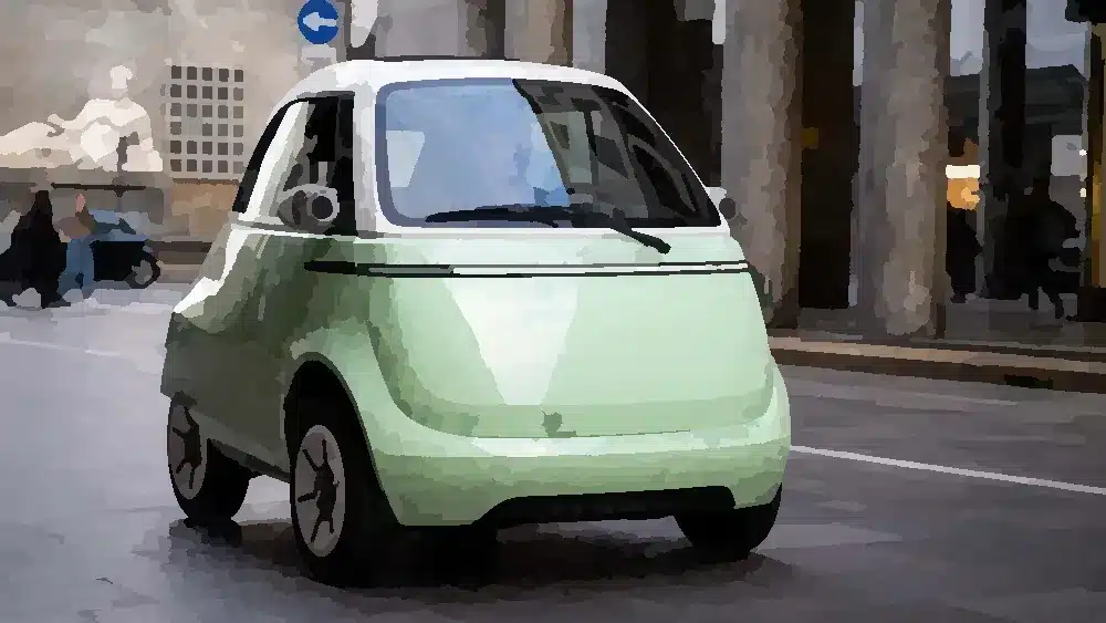 Microlino quadriciclo elettrico anteriore