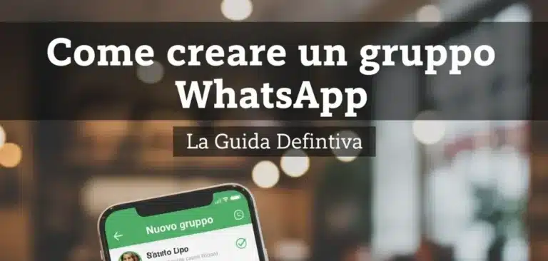 Come creare un gruppo su WhatsApp