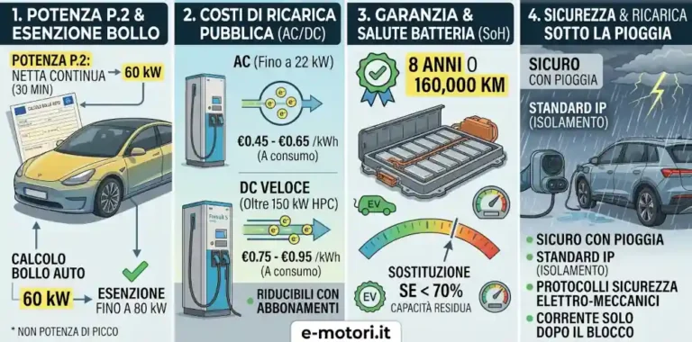 Auto elettrica domande frequenti faq come funziona potenza continua p2