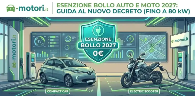 Esenzione bollo auto 80 kw decreto elettriche novità