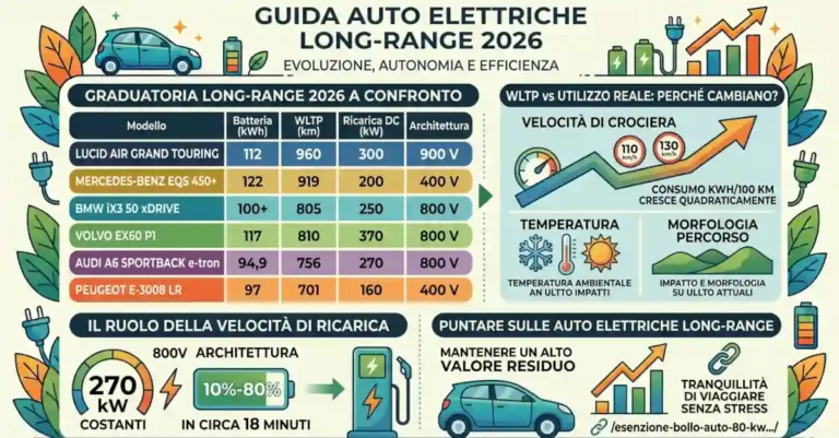 auto elettriche con più autonomia reale autostrada