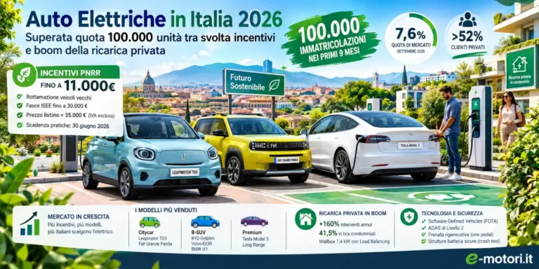 Auto elettriche italia 2026 incentivi ecobonus auto elettriche