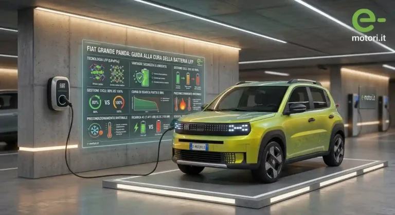 Batteria LFP di Nuova Fiat Grande Panda
