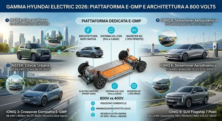 Gamma auto elettriche hyundai 2026 piattaforma e gmp 800v
