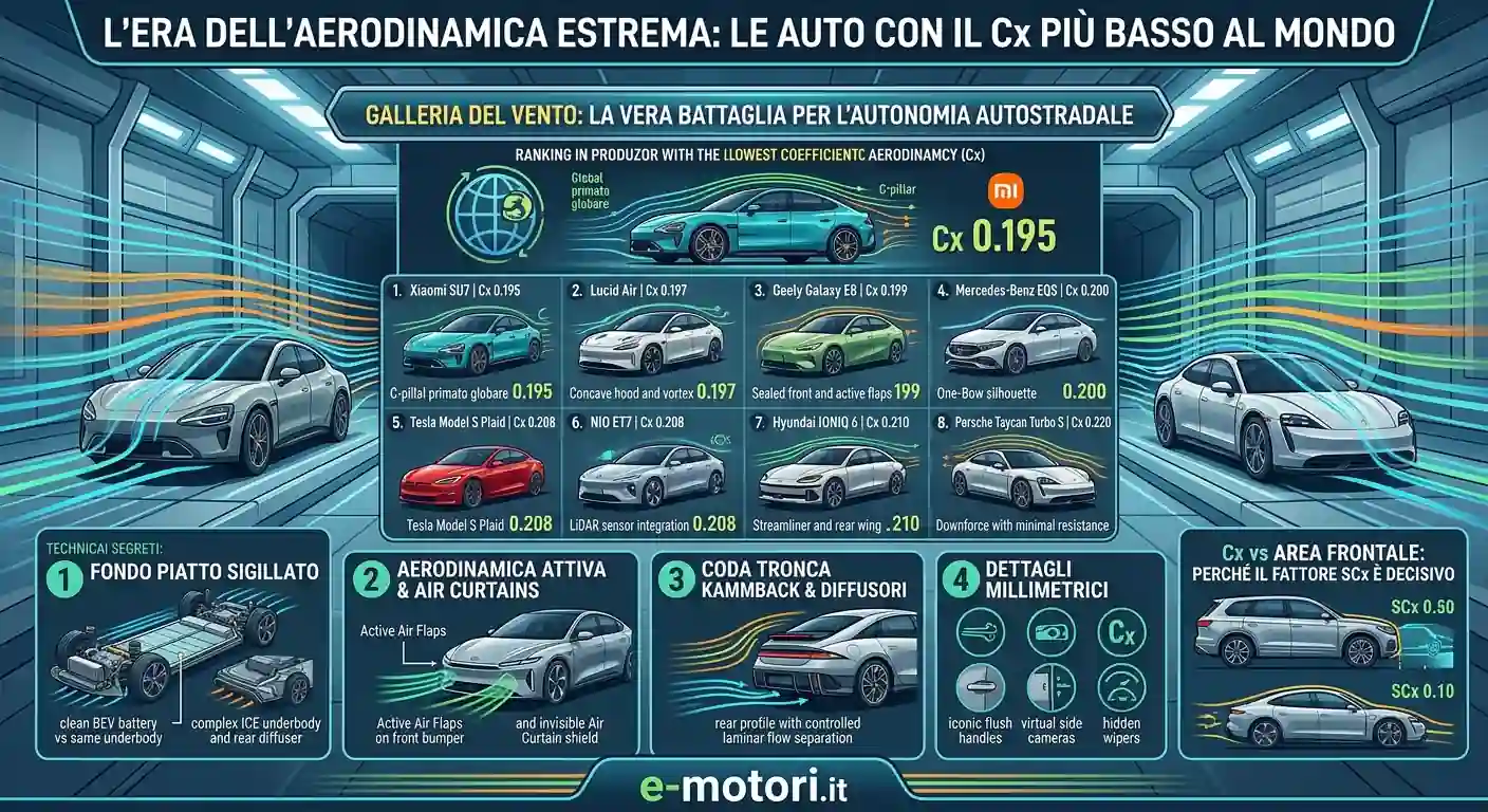 Auto con il Cx piu basso
